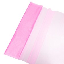 19" by 5.5 Yard Tulle Fabric Backdrop Curtains for Decor Wedding, Pink