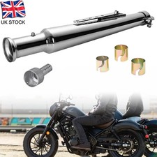 54cm Universal Motorcycle Cocktail Shaker Bell End Exhaust Muffler Reducer Pipe