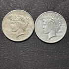 1922 and 1924-P Peace Silver Dollars Lot of 2