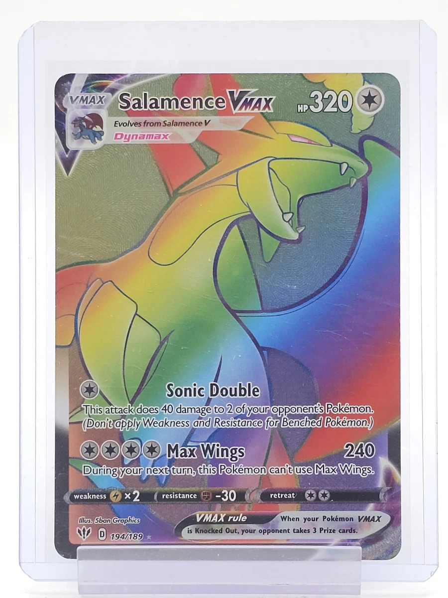 salamence vmax pokemon card value Salamence VMAX Pokémon TCG Cards for sale