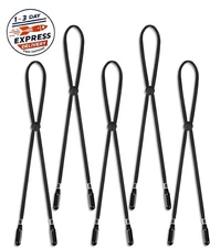 5 clips ajustables para correa de sombrero, elásticos, con cordón extraíble