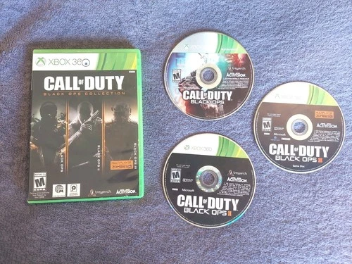 New ListingXBOX 360 CALL OF DUTY BLACK OPS COLLECTION 1,2 & 3 ZOMBIES ONLY TESTED NO MANUAL