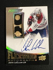 2023-24 UPPER DECK ENGRAINED JOHN LECLAIR AUTO STICK FLEXURES FS-JL CANDIENS