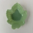 Vintage JADEITE FIRE KING MAPLE LEAF CANDY DISH BOWL Spoon Rest