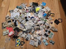 Vintage Earring Lot, 3.5 lbs, Majority in Packaging, Costume Jewelry Collection