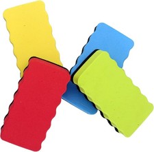 4 Pack Magnetic White Board Eraser for Home, School and Office - 4 X 2.3 X 0.8