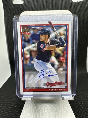 2026 Topps Series 1 Steven Kwan 1991 Topps Baseball Autographs (RAW)