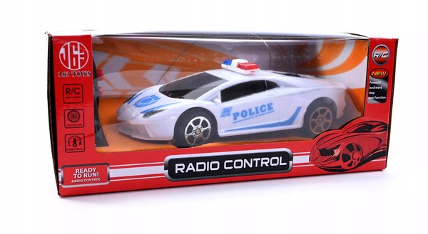 5900733647877 Auto NA Pilota Policja WyŚCigÓWka SamochÓD Zdalnie Sterowany RÓŻNe-image