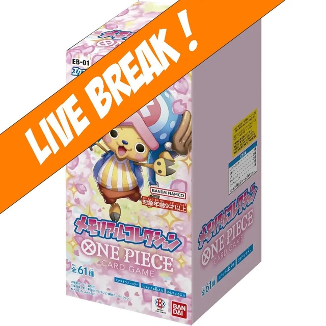 [ Live Break ] One Piece Card Game - Extra Booster Memorial Collection EB-01 Boo