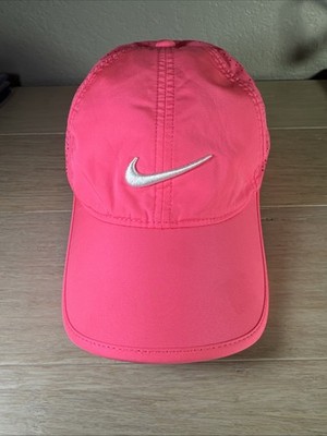 Nike Pink Woman's Golf Breathable Vented Adjustable Hat Cap Summer