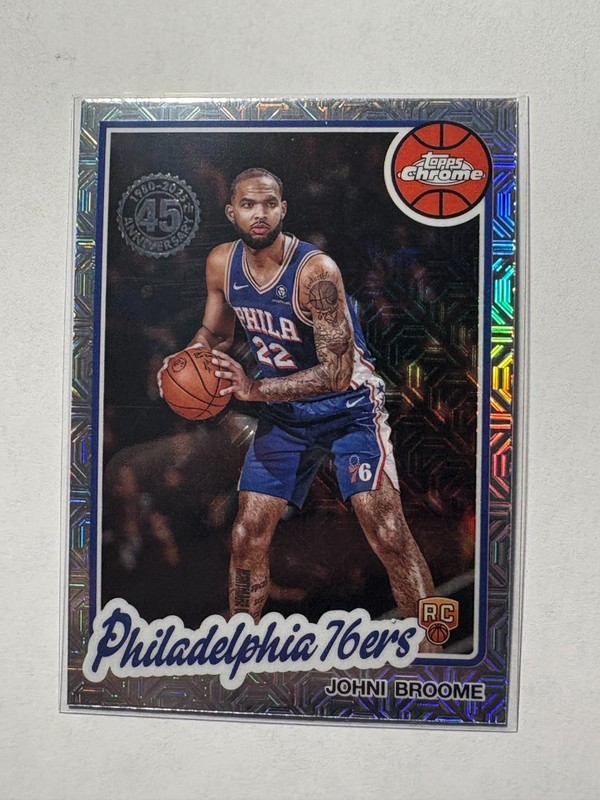 Johni Broome 2025-26 Topps Rookie 80-81 Topps Chrome Silver Pack Philadelphia