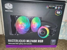 Cooler Master MasterLiquid ML240R Addressable RGB AIO CPU Liquid Cooler, 28 LEDs