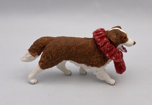 Schleich Dog AUSTRALIAN SHEPHERD Brown White Dog Retired Figure 42458
