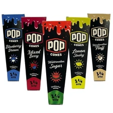 Pop Cones - Variety Pack 2.0-1 1/4 Size, Unbleached - 5 Packs