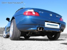 Eisenmann Duplex Sportauspuff RACE-Version BMW Z3 2.0l 2.8l ab 99 je 2x76mm rund