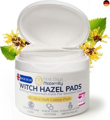 First Days Maternity - Hamamelis-Pads ? Wochenbett & Hämorrhoiden ?