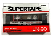 SUPERTAPE LN-90 vintage audio cassette blank audio sealed Made in USA Type I