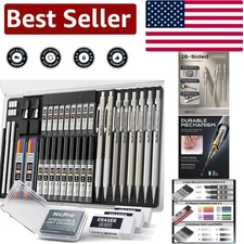 Versatile 37-Piece Mechanical Pencil Collection for Artists - Includes 20 Leads