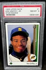 Ken Griffey Jr 1989 Upper Deck Star ROOKIE PSA8 Mariners HOF