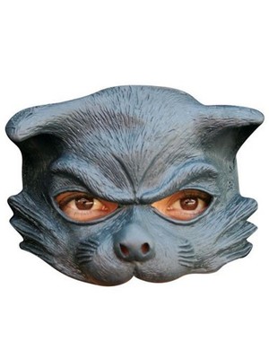 Maske grau Katzenaugen (S)