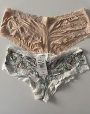 NWT 58 Hanky Panky 2 -Pack Dream Lace Trim Boyshorts Size Large