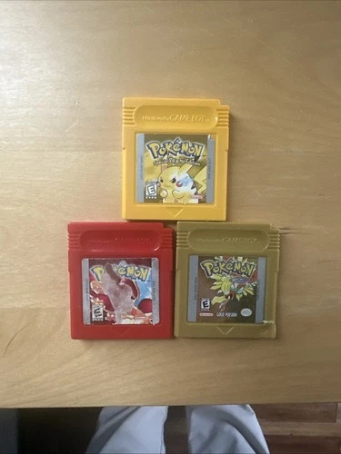 New ListingPokémon Red Yellow and Gold Nintendo Game Boy