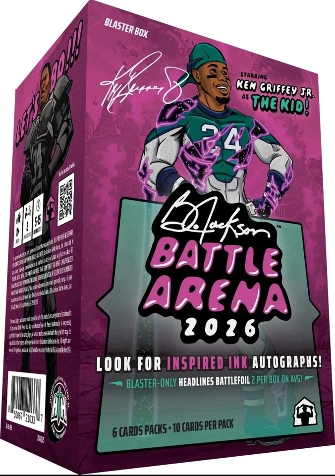 2026 Bo Jackson Battle Arena Blaster Box Trading Card Game - Factory Sealed