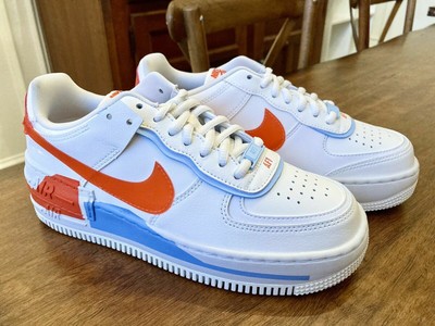 nike air force 1 shadow se orange and blue