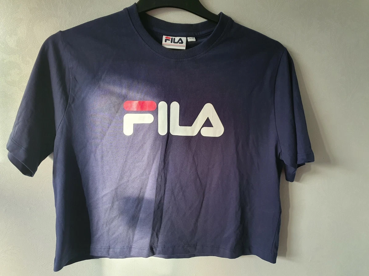 Fila shirt crop sale top