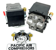 Interruptor de control de presión 95 psi encendido 125 psi apagadora válvula de descarga de cuatro puertos 120/240 V