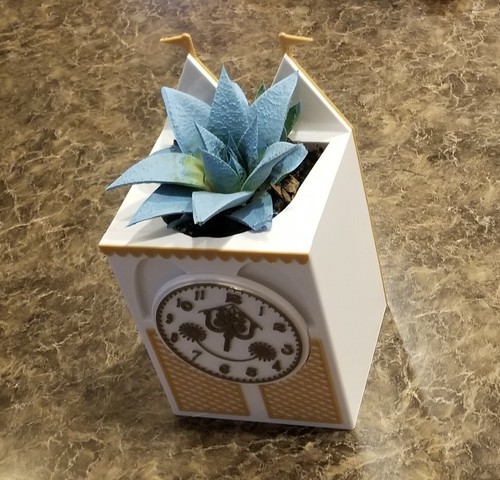 It's a Small World Ride Clock Inspired Planter Box (Disney Park Prop Inspired ) - Picture 6 of 10