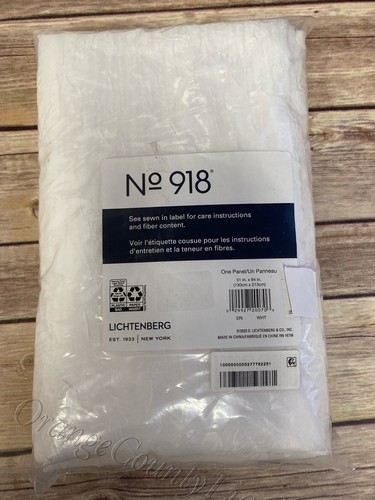 No. 918 Erica Sheer Crushed Voile Set 2 Curtain Panels Rod Pocket White 51"x84" - Bild 7 von 9
