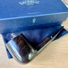 Savinelli Hercules Smooth Straight Billiard (111 EX) 6mm Filter Pipe - New