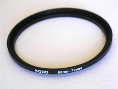 STEP UP ADAPTER 69 MM-72 MM SCHRITTRING 69 MM AUF 72 MM 69-72 FILTERADAPTER