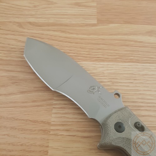 Fox Trakker Meskwaki Folding Knife 5.3" N690Co Steel Blade Green Micarta Handle - Picture 9 of 12