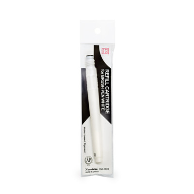 ZIG KURETAKE Cartoonist White Brush Pen Cartridge REFILL Graffiti Art Ink