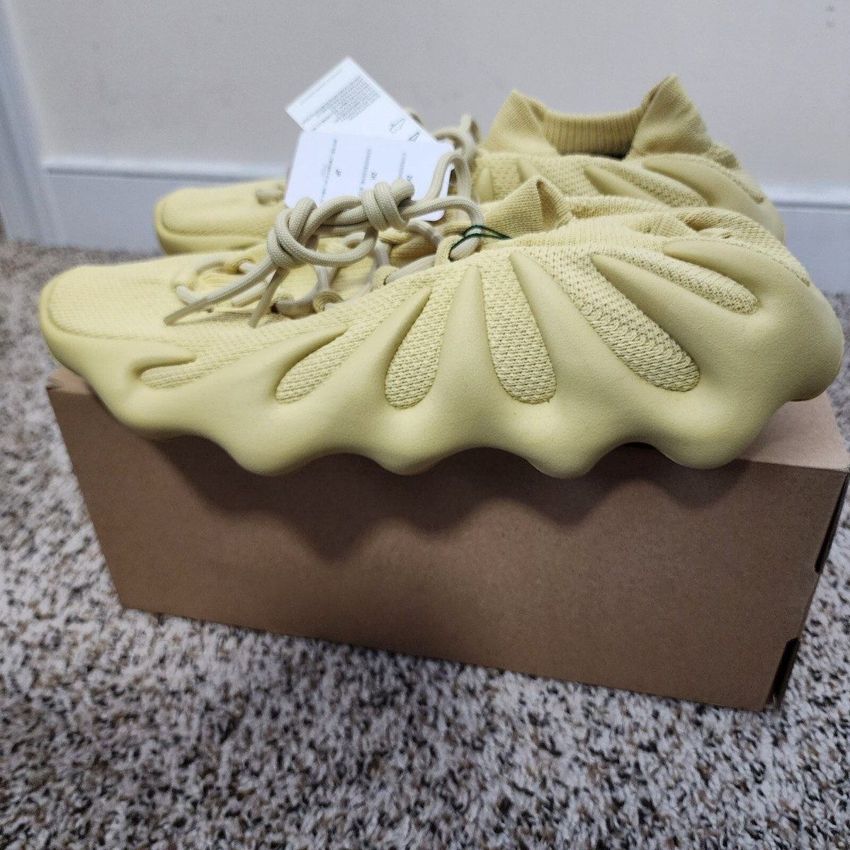 Adidas Yeezy 450 Sulfur Size 14 100% Authentic DS NEW WITH OG BOX Yeezy 450 Sulfur for Sale | Authenticity Guaranteed | eBay main image 4