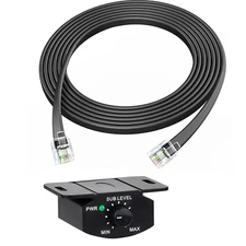 Bass Control Knob Remote Amplifier Bass Controller Car Audio Adjustable with 6-P