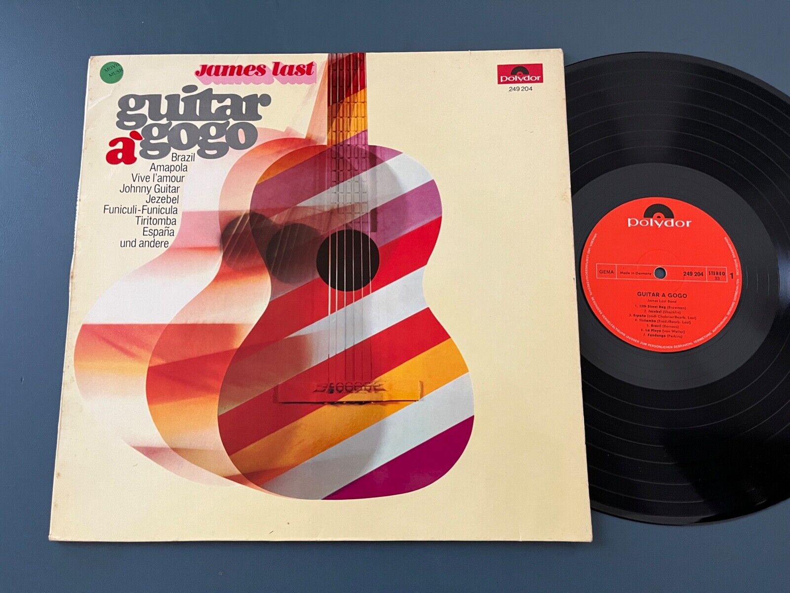 JAMES LAST - GUITAR A'GOGO - POLYDOR RECORDS JAZZ VINYL LP - GERMAN IMPORT