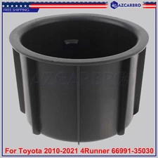 For Toyota 2010-2021 4Runner 66991-35030 Front Console Cup Holder Insert Black