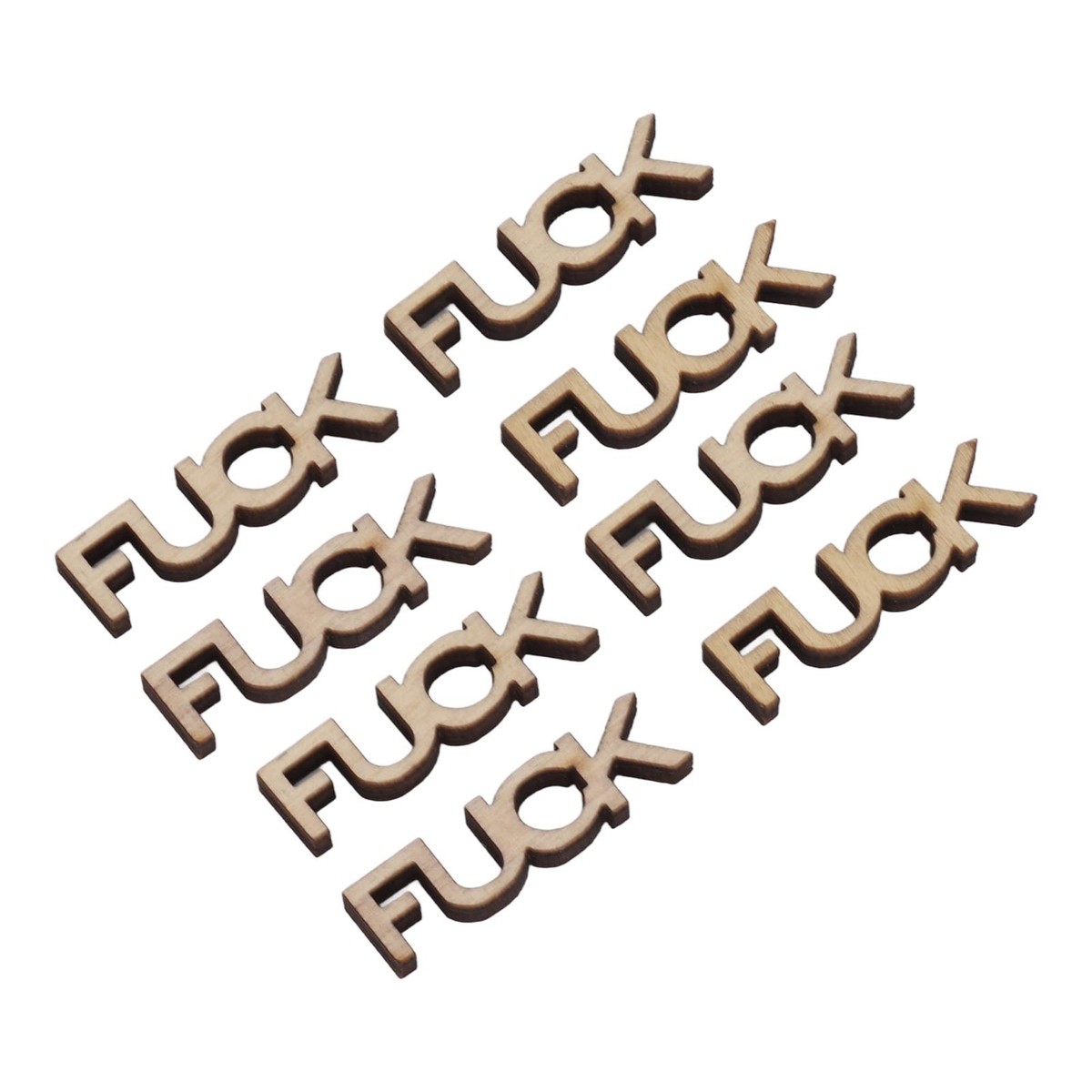 50PCS Fucks To Give Wooden Give A Fuck Funny Gifts Mini Letter