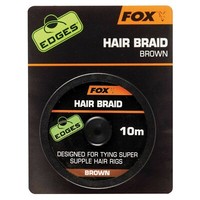 (0,44€/1M) Fox Edges Hair Braid 10M Brown Karpfenangeln Haarmontage