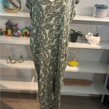 Leaf Print Jumpsuit