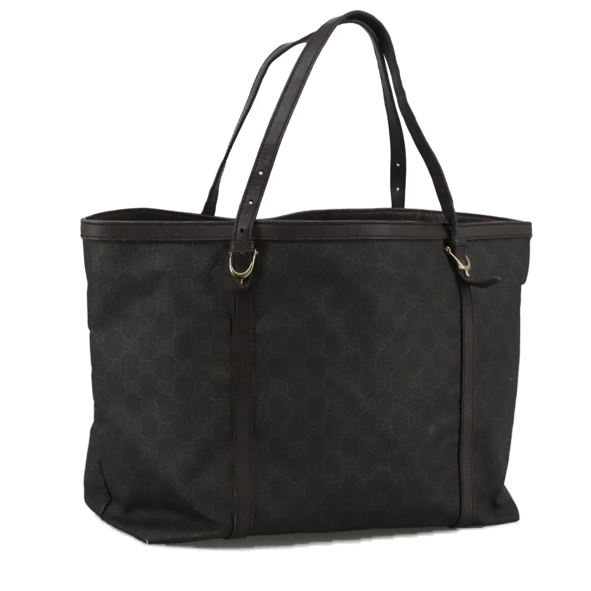 Sac fourre tout GUCCI GG Supreme PVC marron or 309613 authentique 109500