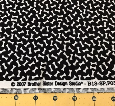 2007 Dog Bones Brother Sister 100% cotton fabric sold by the yard #1654