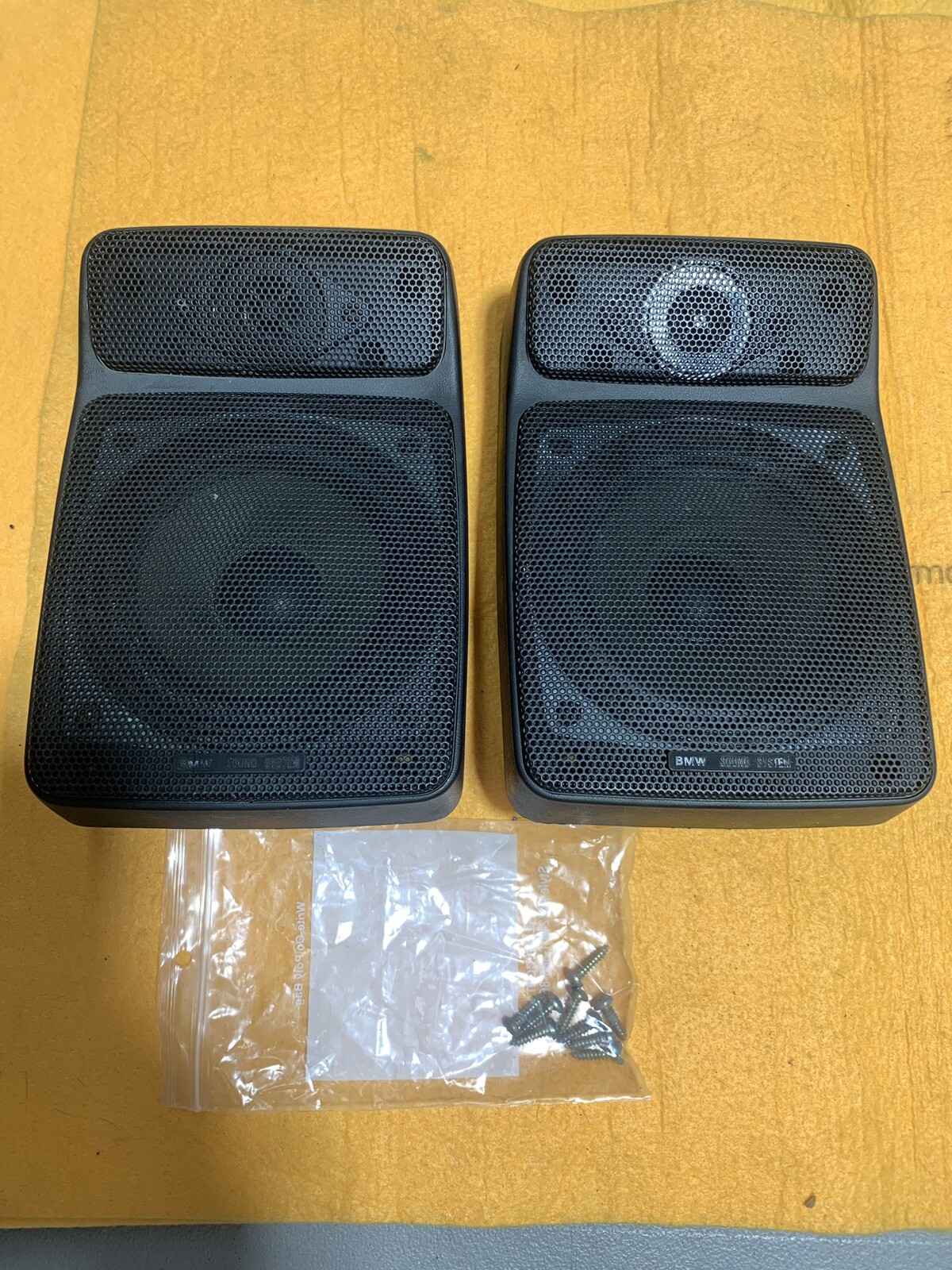 BMW OEM E30 E28 E23 Premium Sound Rear HiFi Deck Speakers Original 