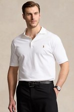 NWT Polo Ralph Lauren Big  Tall WHITE Classic Fit Soft Touch Cotton Polo Shirt