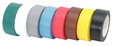 Ks Tools PVC Insulating Tape Set 19 mm x 10 m / up to 90° 8-Piece 141.6010