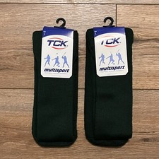 2 Pair TCK Over The Calf OTC Tube Socks Multisport LARGE 9-12 Men's Dark Green