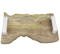 Union Rustic Rectangle Wood Serving Tray With Handle on sale Union Rustic Rectangle Wood Serving Tray With Handle on sale